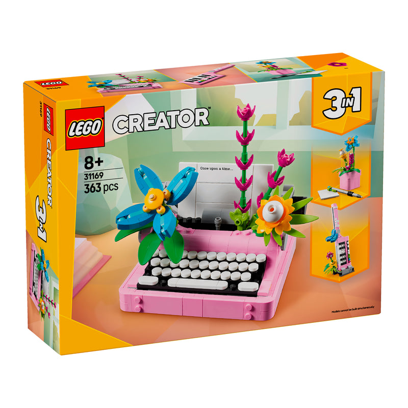 LEGO 31169 CREATOR MACCHINA DA SCRIVERE CON FIORI