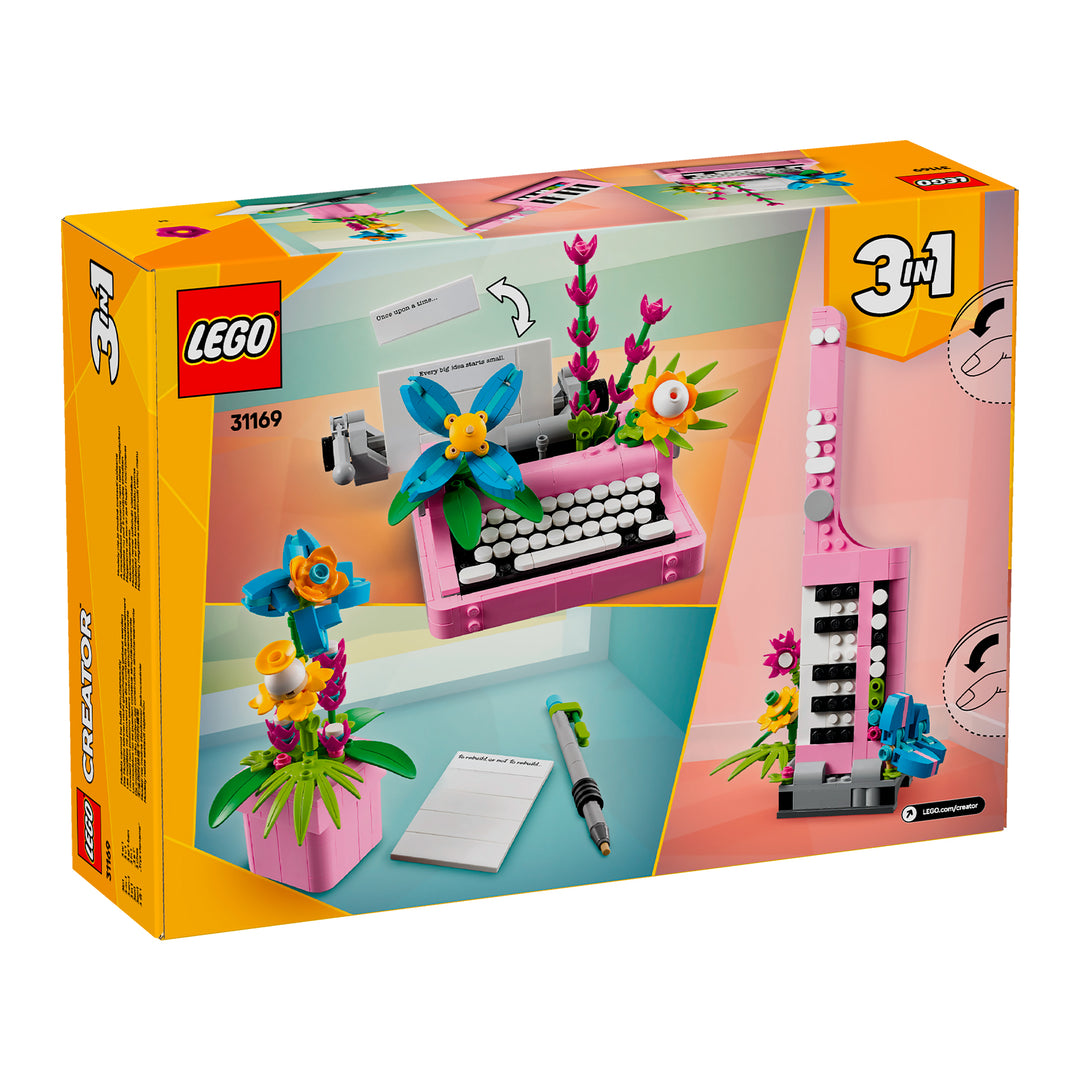 LEGO 31169 MACCHINA DA SCRIVERE CON FIORI
