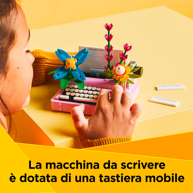 LEGO 31169 CREATOR MACCHINA DA SCRIVERE CON FIORI