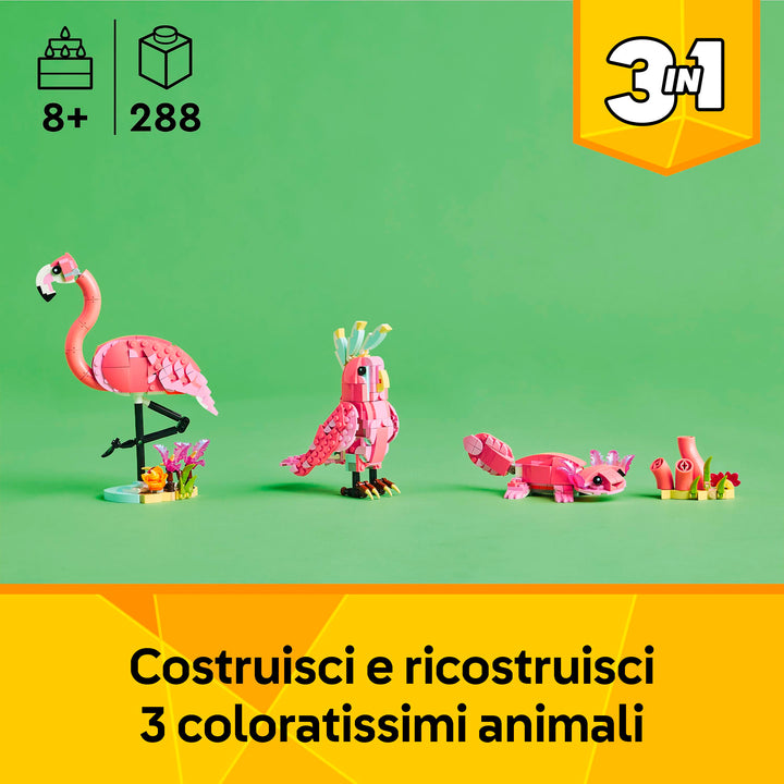 LEGO 31170 ANIMALI SELVATICI: FENICOTTERO ROSA