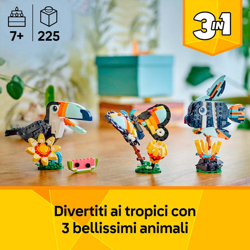 LEGO 31173 ANIMALI SELVATICI: TUCANO TROPICALE
