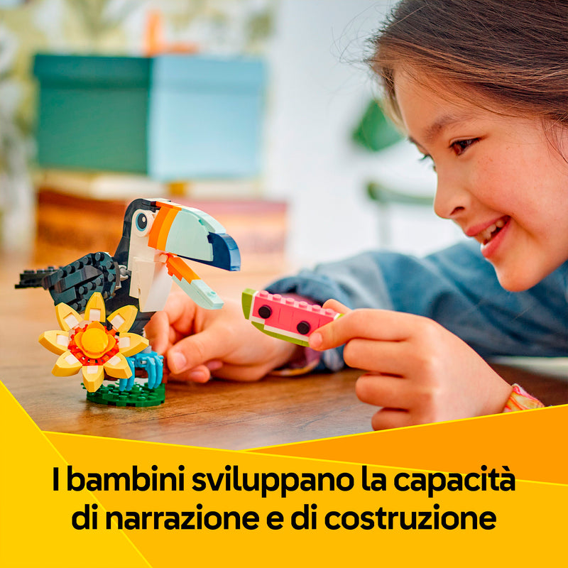 LEGO 31173 ANIMALI SELVATICI: TUCANO TROPICALE