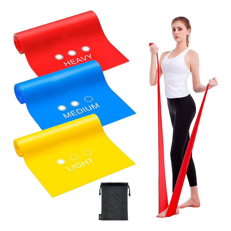 SET 3 FASCE ELASTICHE IN TPE 200X15CM