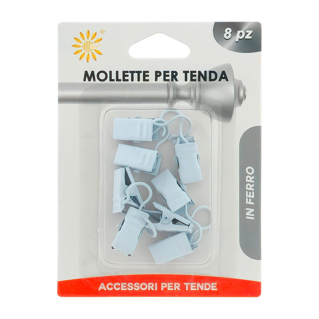 MOLLETTE PER TENDA 8PZ 18MM CON GANCIO