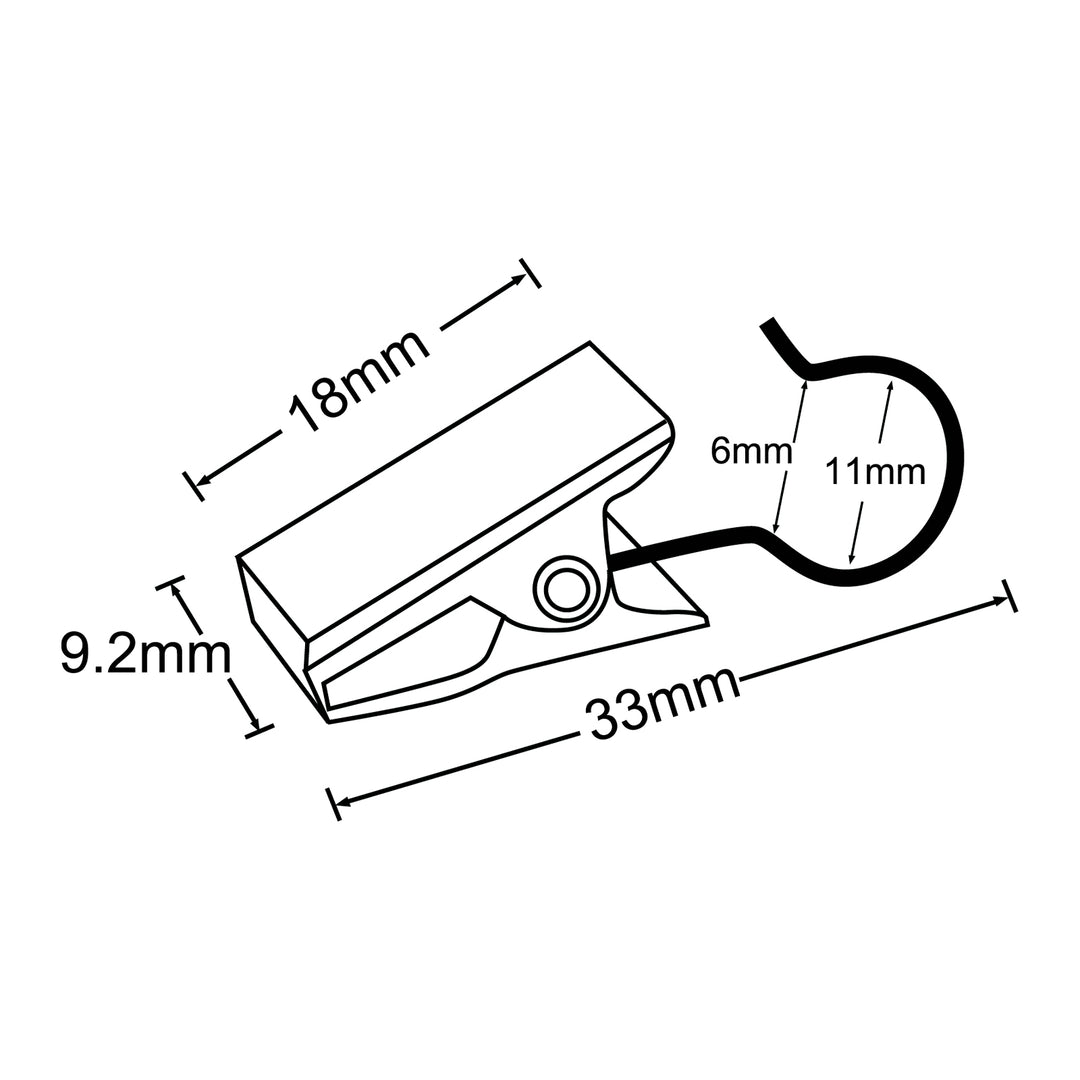 MOLLETTE PER TENDA 8PZ 18MM CON GANCIO