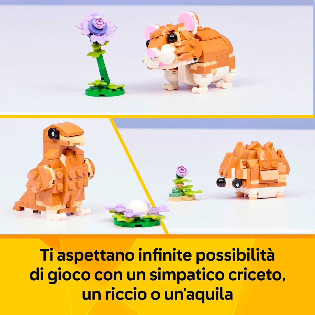 LEGO 31376 SIMPATICO CRICETO CON FIORE