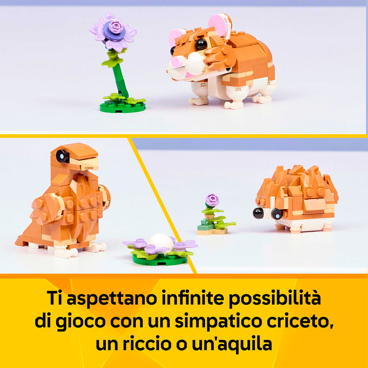 LEGO 31376 SIMPATICO CRICETO CON FIORE