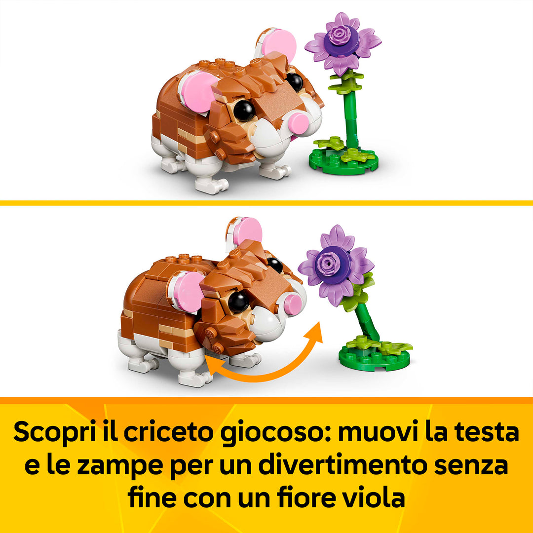 LEGO 31376 SIMPATICO CRICETO CON FIORE