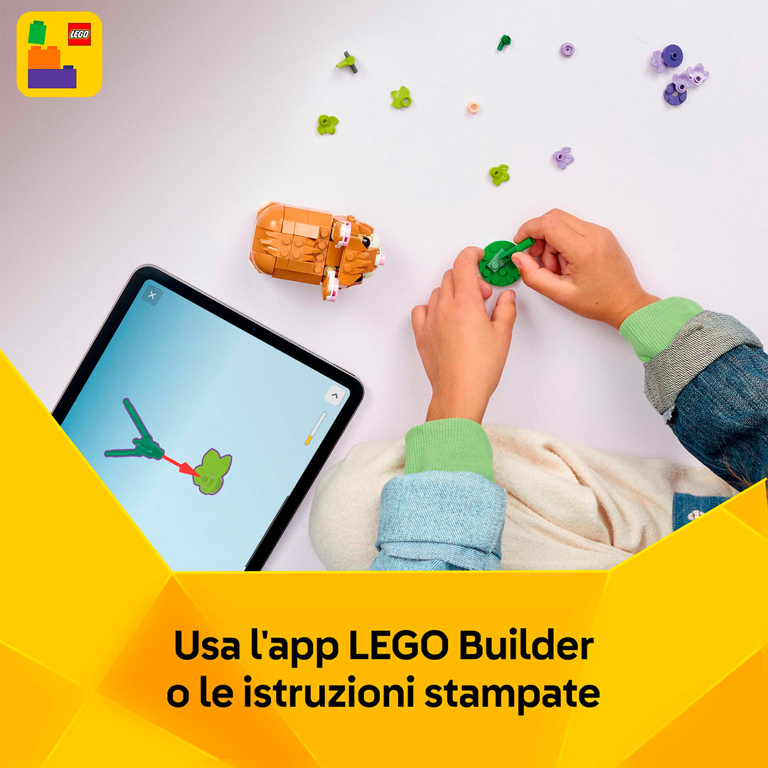 LEGO 31376 SIMPATICO CRICETO CON FIORE