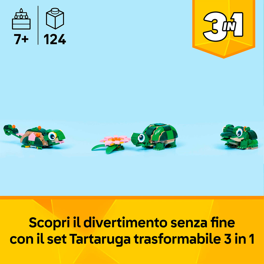 LEGO 31377 TARTARUGA CON FIORE DI NINFEA