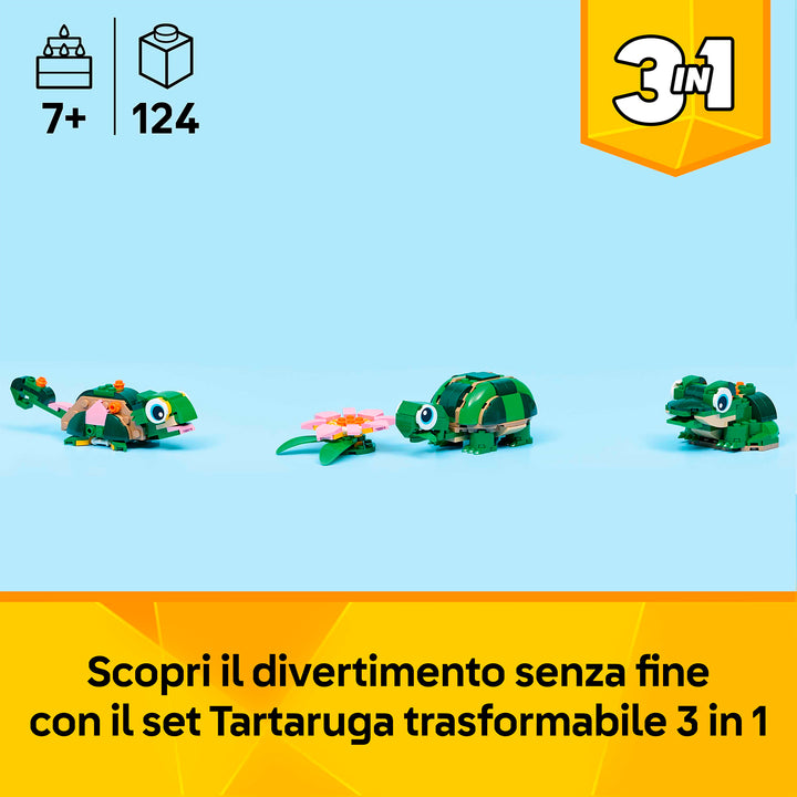 LEGO 31377 TARTARUGA CON FIORE DI NINFEA