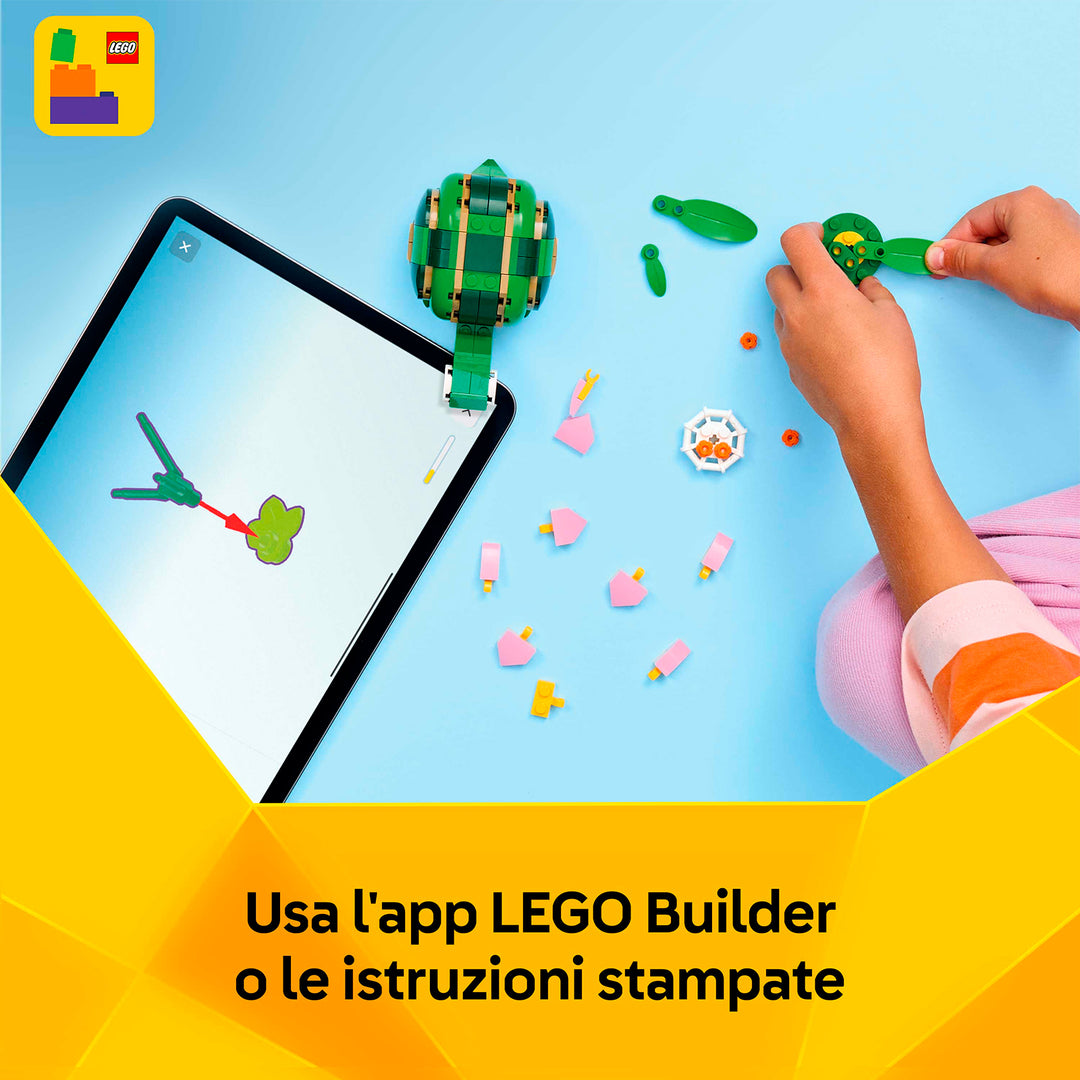 LEGO 31377 TARTARUGA CON FIORE DI NINFEA