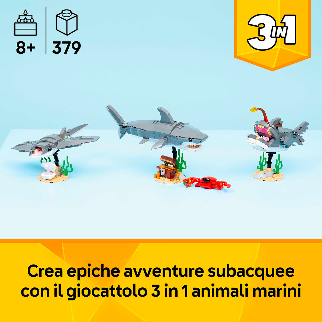 LEGO 31381 SQUALO CON SCRIGNO DEL TESORO