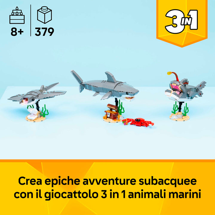 LEGO 31381 SQUALO CON SCRIGNO DEL TESORO