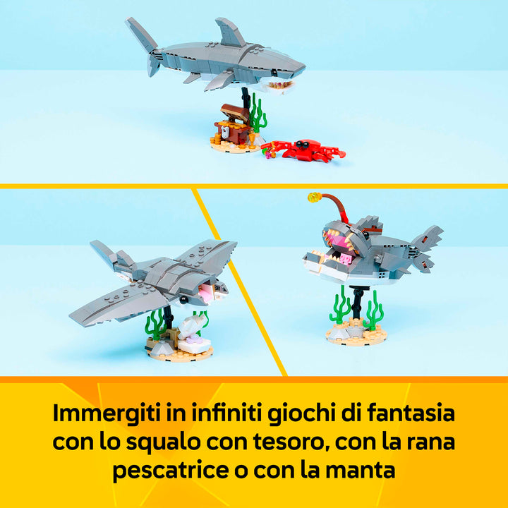 LEGO 31381 SQUALO CON SCRIGNO DEL TESORO