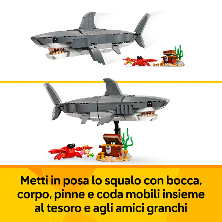 LEGO 31381 SQUALO CON SCRIGNO DEL TESORO