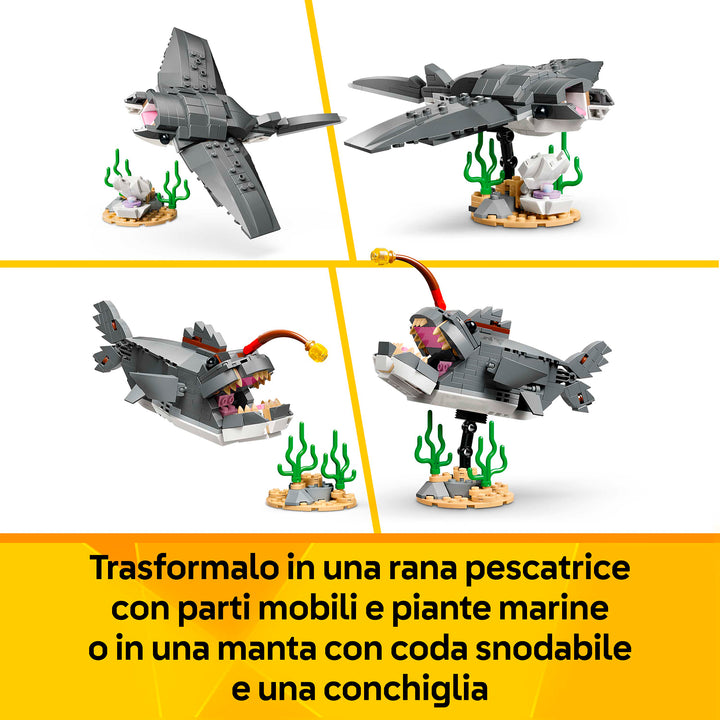 LEGO 31381 SQUALO CON SCRIGNO DEL TESORO