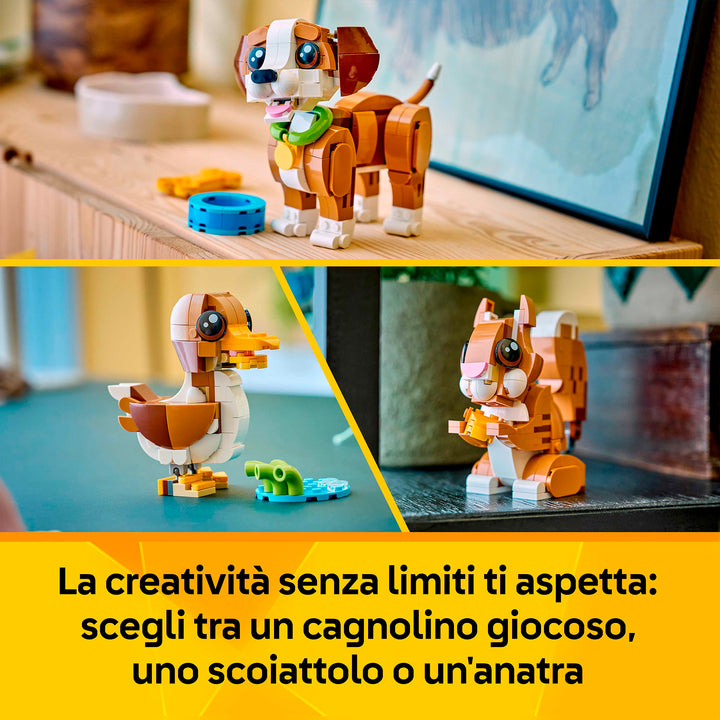 LEGO 31382 ADORABILI ANIMALI: CAGNOLINO ADORABILE