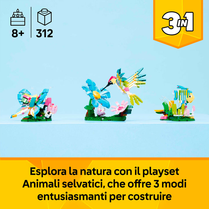 LEGO 31384 ADORABILI ANIMALI: COLIBRÌ VARIOPINTO