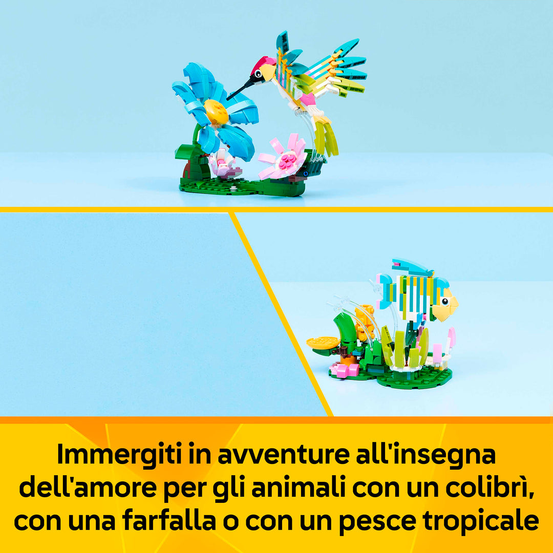 LEGO 31384 ADORABILI ANIMALI: COLIBRÌ VARIOPINTO