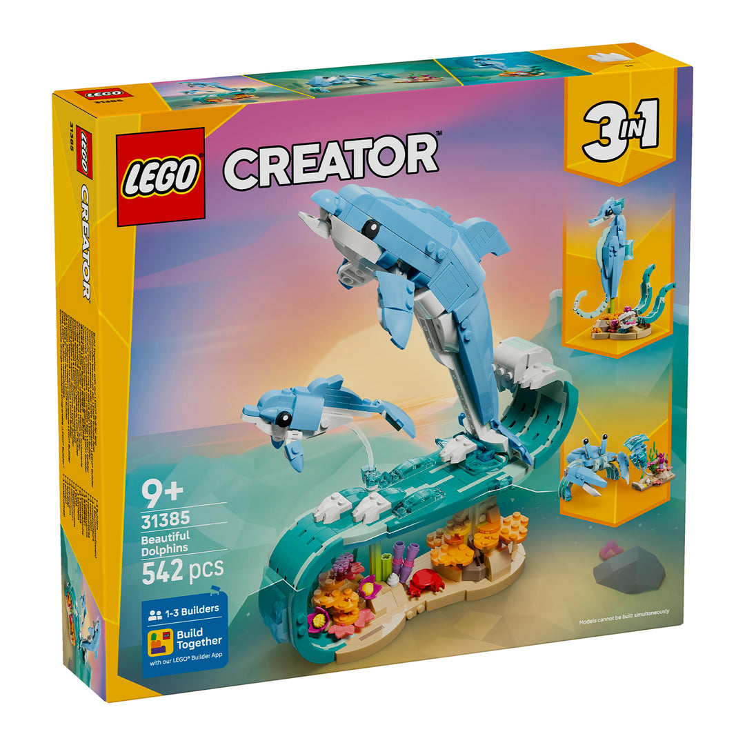 LEGO 31385 ANIMALI MARINI: MERAVIGLIOSI DELFINI