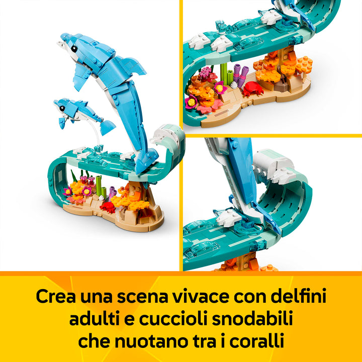 LEGO 31385 ANIMALI MARINI: MERAVIGLIOSI DELFINI