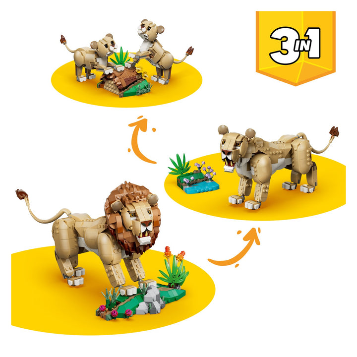 LEGO 31386 ANIMALI SELVATICI: LEONE MAESTOSO
