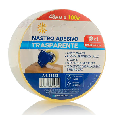 NASTRO ADESIVO DA PACCO TRASPARENTE 48MM