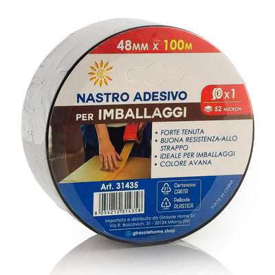 NASTRO ADESIVO DA PACCO MARRONE 48MM