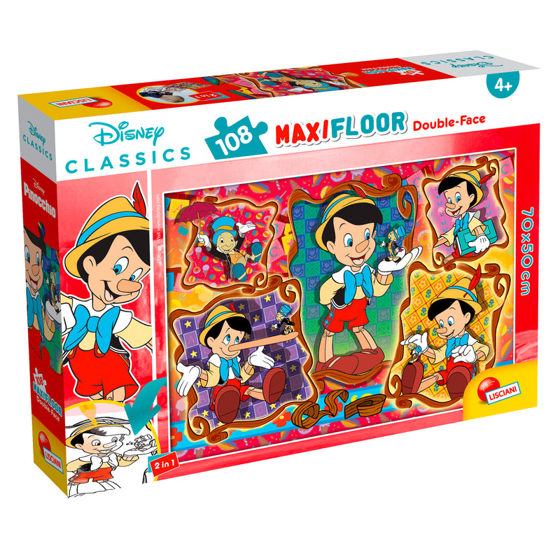 PUZZLE DF MAXI FLOOR PINOCCHIO - 108 PEZZI