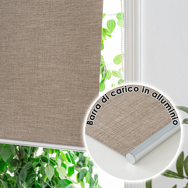 TENDA A RULLO KAUAI TOTAL BLACKOUT TORTORA