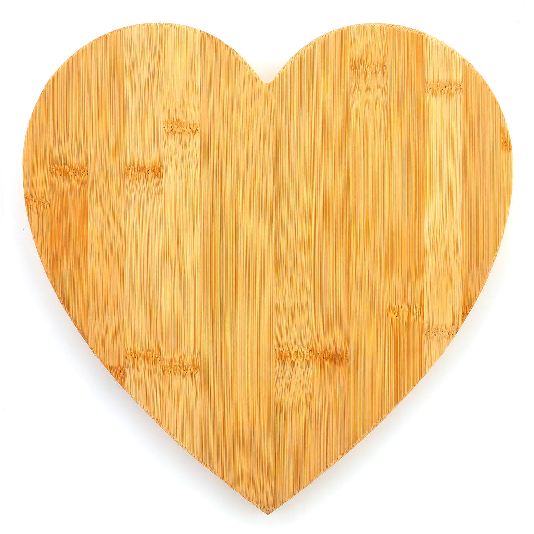 TAGLIERE IN BAMBÙ A 4 SCOMPARTI - CUORE