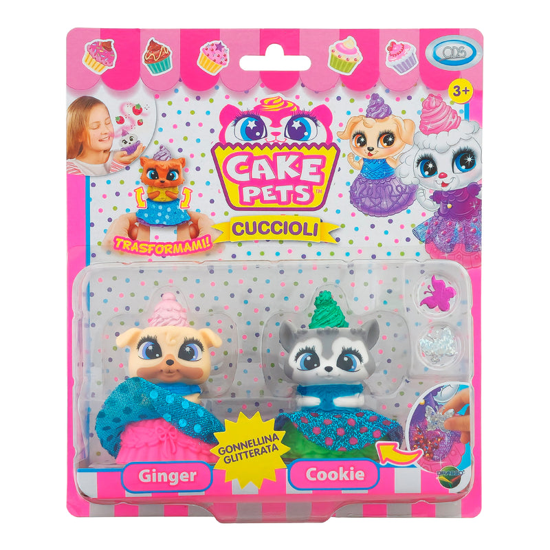 CAKE PETS 2 CUCCIOLI TRAFORMABILI