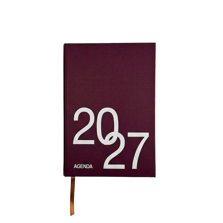 AGENDA 2027 GIORNALIERA A5 colore bordeaux