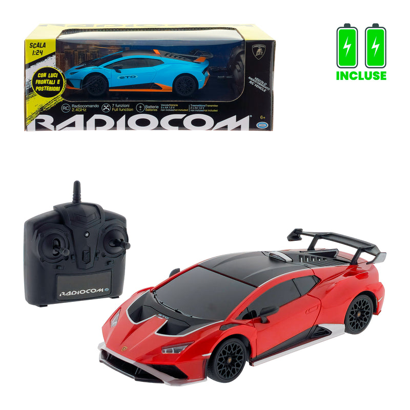 AUTO RADIOCOMANDATA LAMBORGHINI HURACAN STO/URUS 1:24 CON LUCI