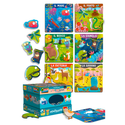 MONTESSORI PLUS TOMBOLA TATTILE ANIMALI