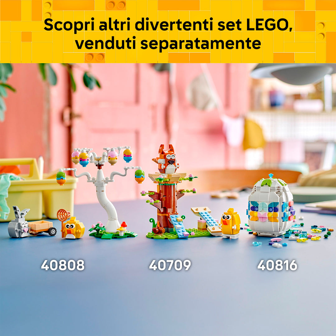 LEGO 40808 CONIGLIETTO PASQUALE E CACCIA ALLE UOVA