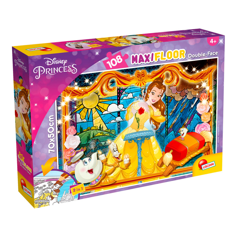 PUZZLE DOUBLE-FACE MAXI FLOOR 108 PEZZI - LA BELLA E LA BESTIA