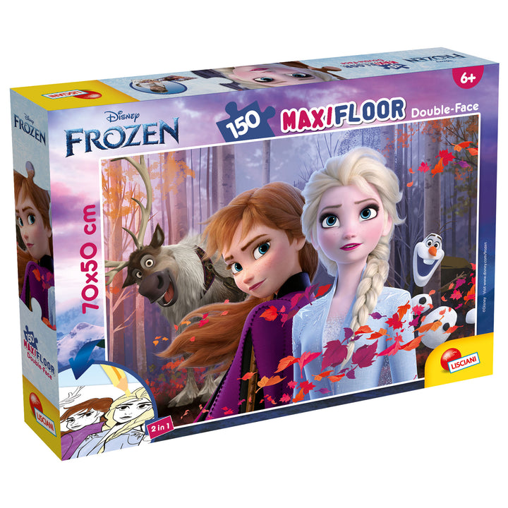 PUZZLE DOUBLE-FACE MAXI FLOOR 150 PEZZI - FROZEN