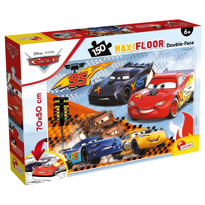 PUZZLE DOUBLE-FACE MAXI FLOOR 150 PEZZI - CARS