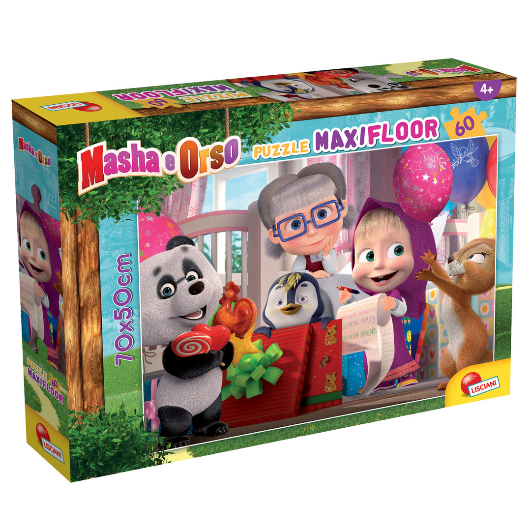 PUZZLE DOUBLE-FACE MAXI FLOOR 60 PEZZI - MASHA LET&