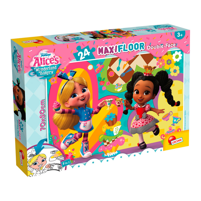 PUZZLE DOUBLE-FACE MAXI FLOOR 24 PEZZI - ALICE&