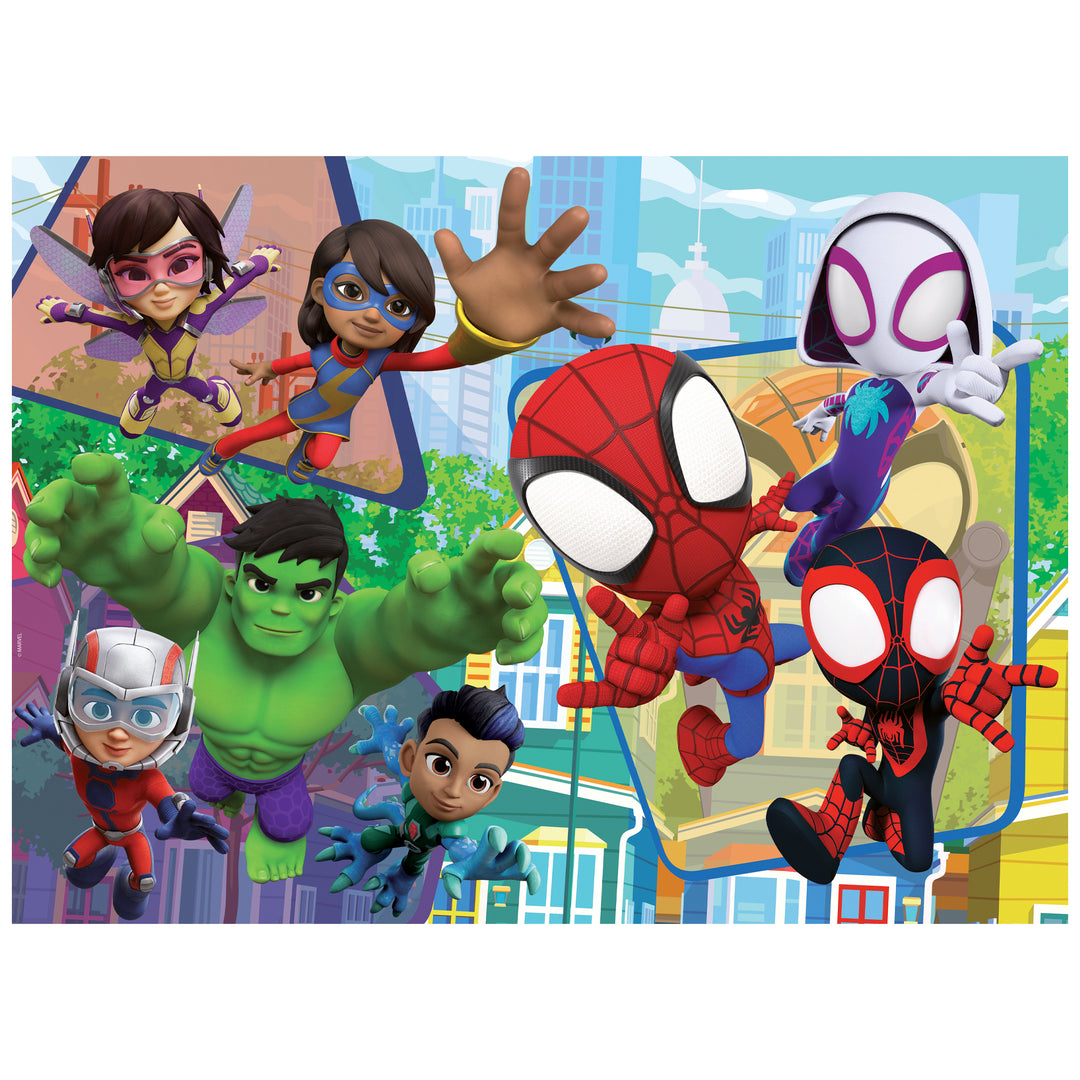 PUZZLE DOUBLE-FACE MAXI FLOOR 24 PEZZI - SPIDEY