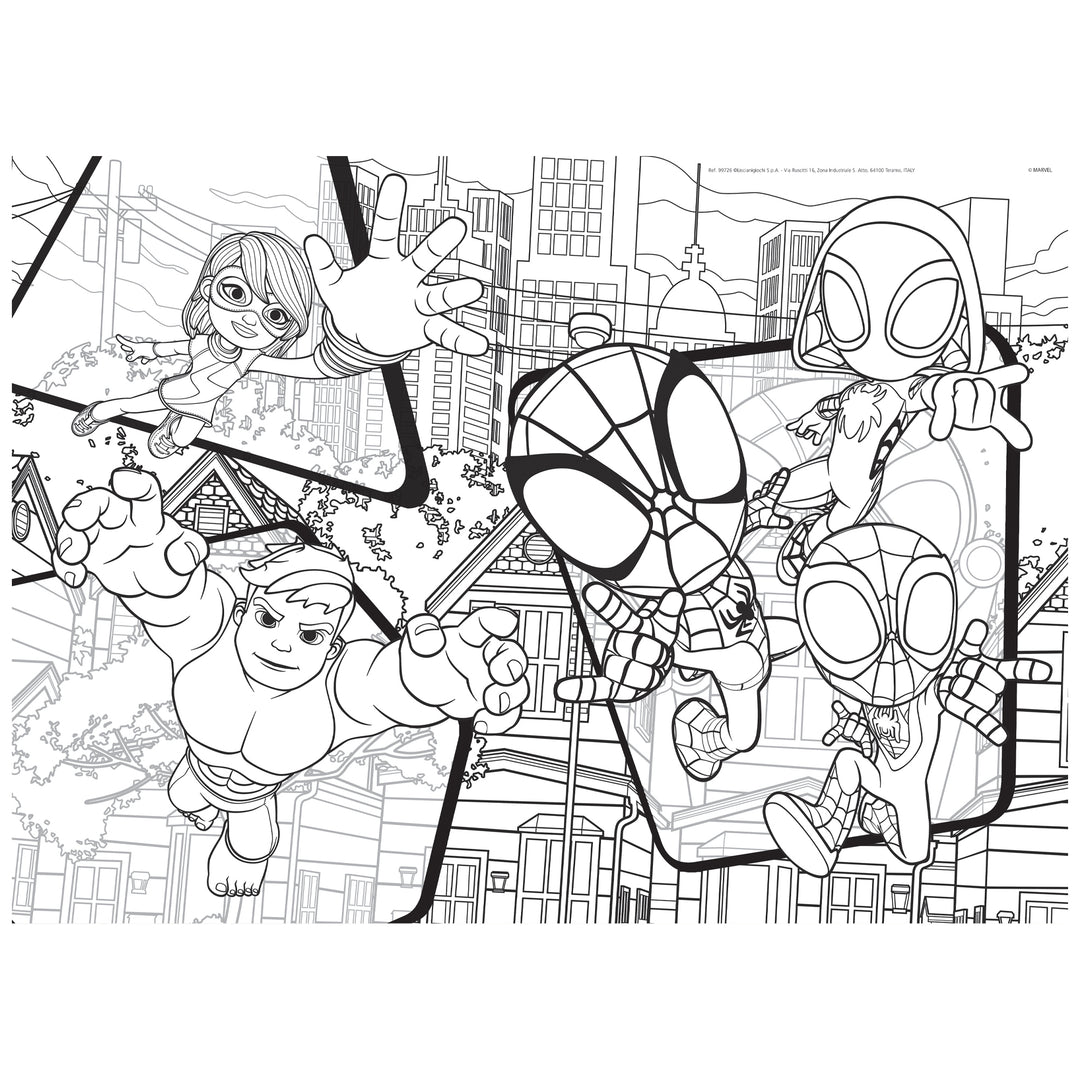 PUZZLE DOUBLE-FACE MAXI FLOOR 24 PEZZI - SPIDEY