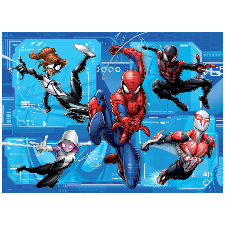PUZZLE DOUBLE-FACE MAXI FLOOR 108 PEZZI - SPIDERMAN