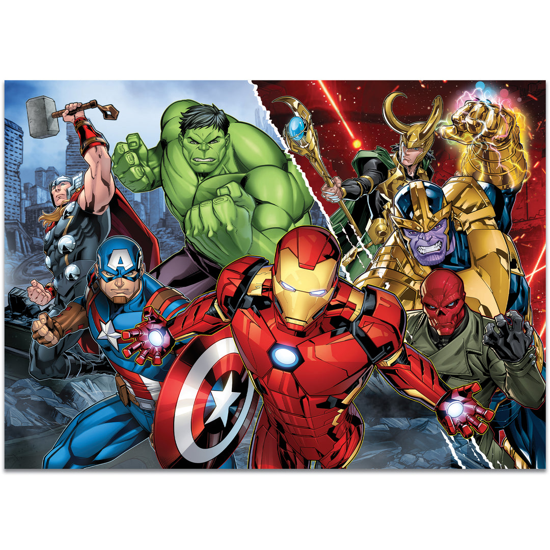 PUZZLE DOUBLE-FACE MAXI FLOOR 108 PEZZI - AVENGERS