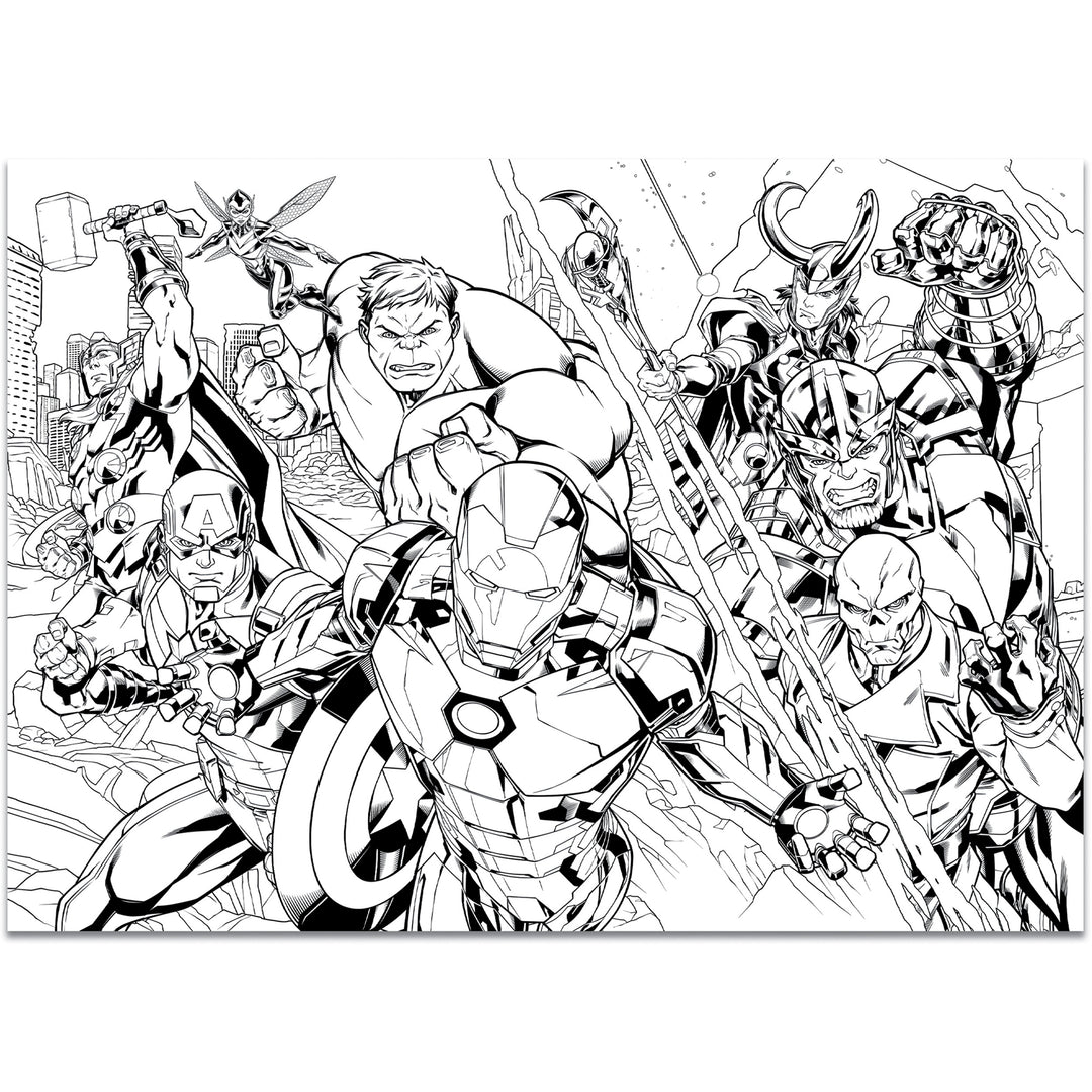 PUZZLE DOUBLE-FACE MAXI FLOOR 108 PEZZI - AVENGERS