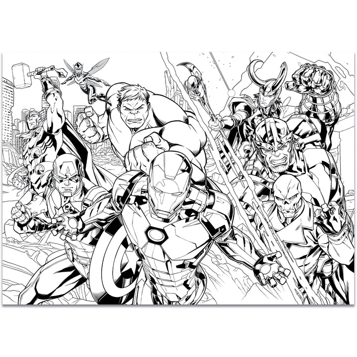 PUZZLE DOUBLE-FACE MAXI FLOOR 108 PEZZI - AVENGERS