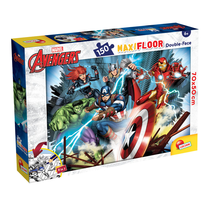 PUZZLE DOUBLE-FACE MAXI FLOOR 150 PEZZI - AVENGERS