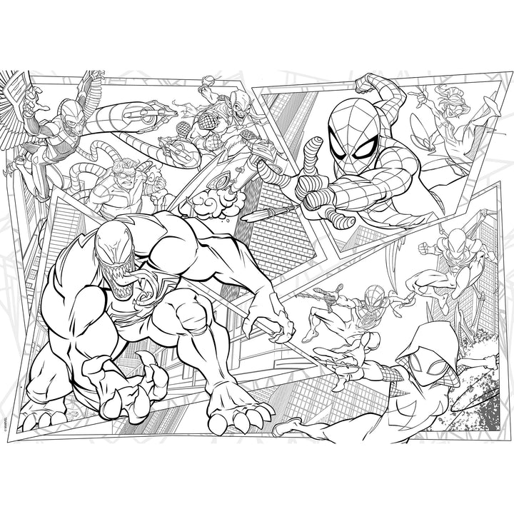 PUZZLE DOUBLE-FACE MAXI FLOOR 150 PEZZI - SPIDERMAN